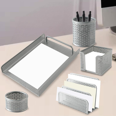 KUBER INDUSTRIES 1 Compartments Iron Office TYPE(Silver)