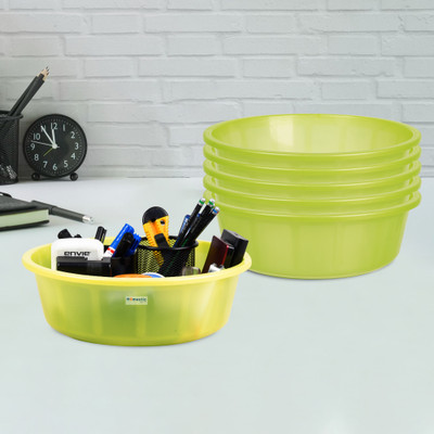 HOMESTIC by Kuber Industries 6 Compartments Plastic Desk Organizer(Green)