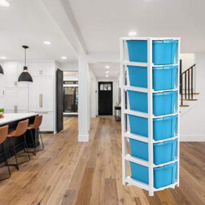 MAXTID 6 Compartments Plastic PP(Blue)