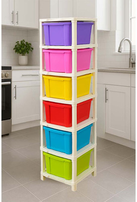 MAXTID 6 Compartments Plastic PP(Multicolor)
