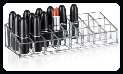 Precious Homeware 6 Compartments Acrylic Makeup(Transparent)