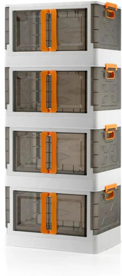 AK10ZONE 4 Compartments Plastic Floor Mount(White)