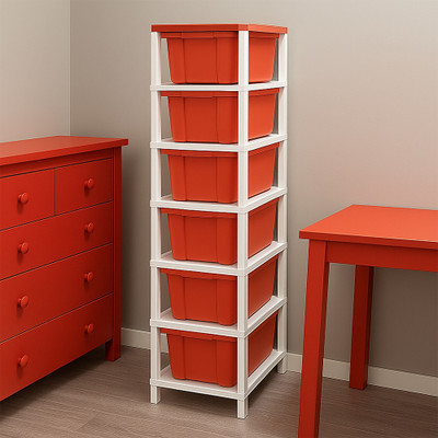 MAXTID 6 Compartments Plastic PP(Red)