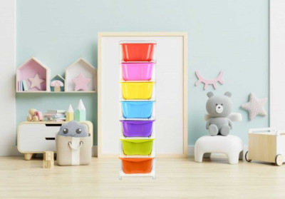 HUMBLE KART 7 Compartments Plastic Multi Purpose(Multicolor)