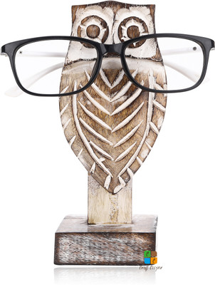 Craft Cooper 1 Compartments Craft Cooper Wood Spectacle Display Stand Accessory Makes a Unique Gift (Eyeglass Chasma Stand(off white)