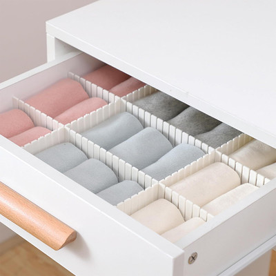 KUBER INDUSTRIES 12 Compartments PS Drawer Storage(White)
