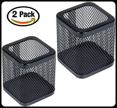 PANKU 1 Compartments Iron Desk Organisers(Black)