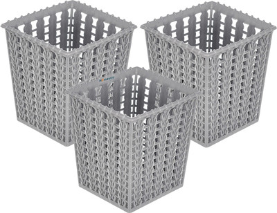 HOMESTIC by Kuber Industries 1 Compartments Plastic Pencil Holder(Grey)