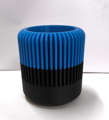 kthreedlab 1 Compartments plastic pincil holder(black and blue)