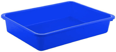 Aaarsh Store 1 Compartments Plastic 1 Piece Multi Purpose Plastic File Folder Paper Tray Rack(Blue)