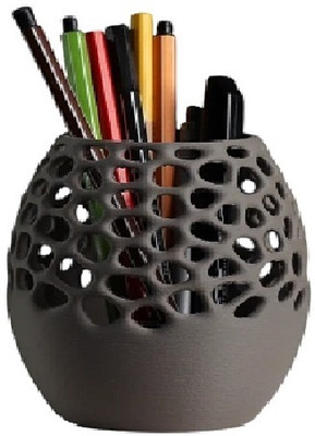 payneer 1 Compartments plastic The Tidy Tower Case Holder Pen & Pencil Holders Multi-Functional Stand for Home(Grey)