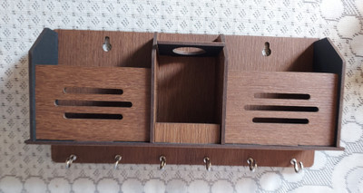 ONRR Collections 3 Compartments soft marble pen stand(Brown)