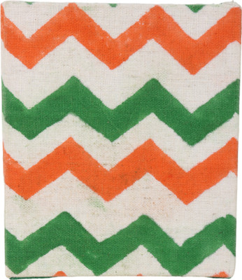 Indha Craft 1 Compartments Block Printed Cotton, Reprocessed Wood Pen Stand & Holder(Tri Color)