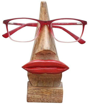Voody 0 Compartments Wooden Spectacles Stand(Brown)