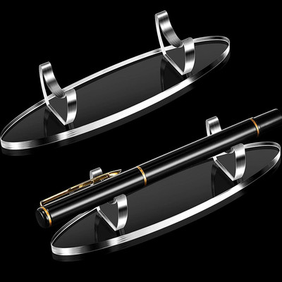 Ashani Creations 4 Compartments Acrylic pen orgeniser(transparent)