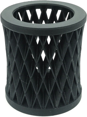 MF3D 1 Compartments Plastic CrissCross Pen Stand(Black)