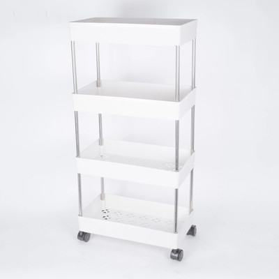 Pulsbery 4 Compartments Plastic Fruits/Vegetables(White)