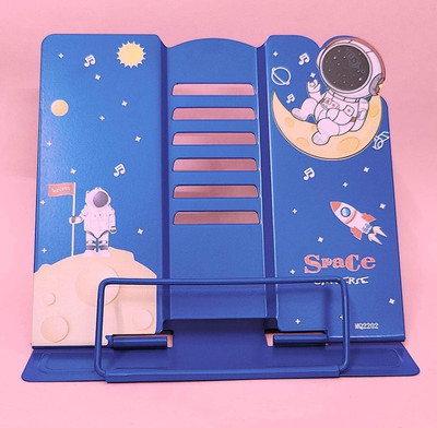 venimall 1 Compartments Metal Kids Books Stand Space(Multicolor)