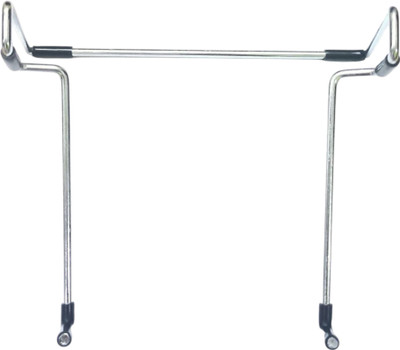 TCA 0 Compartments Metal Calculator Stand With Strong Anti Skid Base Grip, For Small Calculator, Silver,(Silver)
