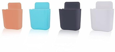 Dejmin 1 Compartments Plastic remote holder(Multicolor, White, Black, Blue, Orange)