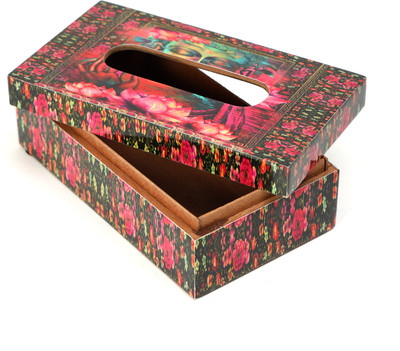DULI 1 Compartments Napkin Holder, Tissue Stand Decorative Tissue Holder for Table Napkin Holder(Pink)
