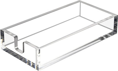 ZINSO 1 Compartments Acrylic Napkin Holder(Clear)