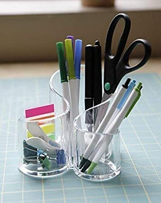 TINSUHG 3 Compartments Plastic cosmetic box(clear)
