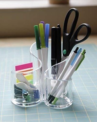 TINSUHG 3 Compartments PLASTIC HOLDER(CLEAR)