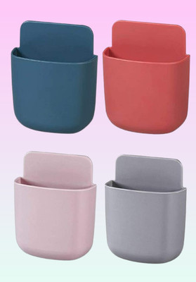 Vayexn 4 Compartments Plastic Remote holder, Mobile holder, Toothpaste holder(Multicolor)