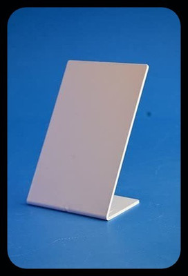 CPI 1 Compartments Acrylic High Quality QR Code Stand Bar Code Standee Holder(White)