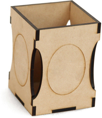 LAKHAJI 1 Compartments wooden penstand(wooden cream)