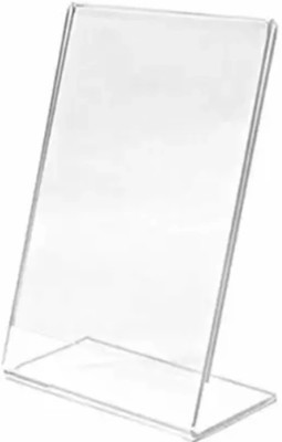 smyalifox 1 Compartments Acrylic Importent Material Menu Holder(Transparent/Clear)