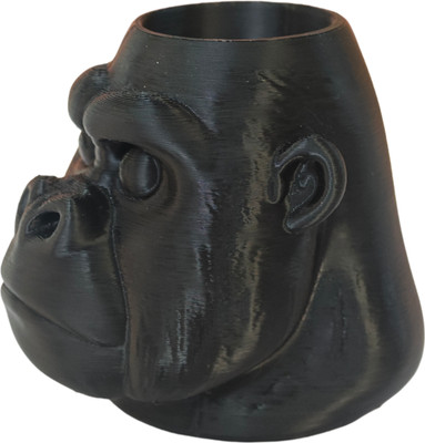 Goodmarts 1 Compartments Plastic Gorilla Desk Organiser, Black Pen, Pencil Holder(Black)