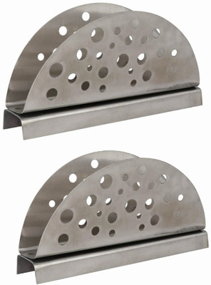 Fably 2 Compartments STEEL stainless steel Napkin Holder Super Quality Holder(Silver)