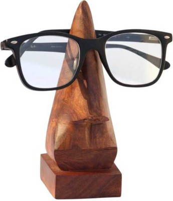 BomEnt 1 Compartments Wood Glasses holder(Brown)
