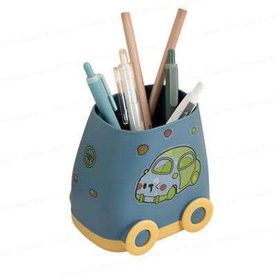 FunBlast 2 Compartments Plastic Tissue Holder(Multicolor)