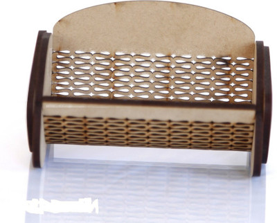 PRIYANSHM IMPEX 1 Compartments wooden card holder(Cream)