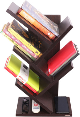 Madhuran 6 Compartments Particle Board stand(Brown)