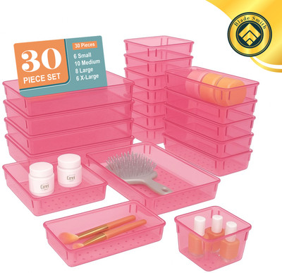 BLADESMITH 30 Compartments PLASTIC Plastic drawer organizer(Pink)