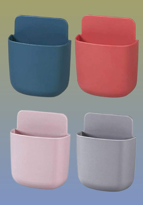 Vaynke 4 Compartments Plastic Remote holder, Mobile holder, Toothpaste holder(Multicolor)