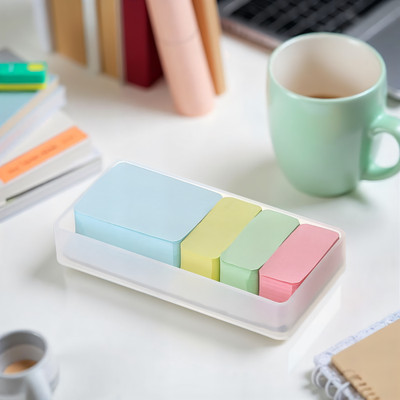 stor 1 Compartments Polypropylene Stationary organiser(Frosted White)