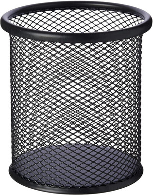 FuerDanni 1 Compartments Metal Office & Home uses(Black)