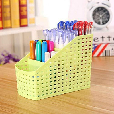 Jiyan Enterprise 4 Compartments PLASTIC Multipurpose Desk & Home Organizer(Multicolor)