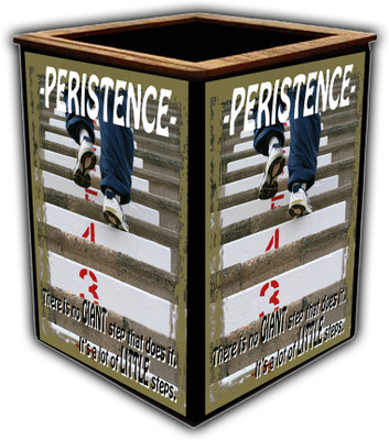 pnf 1 Compartments wooden Poster N Frames Colourful Wooden Pen Stand with Self Motivation Quotes-595(Multicolor)