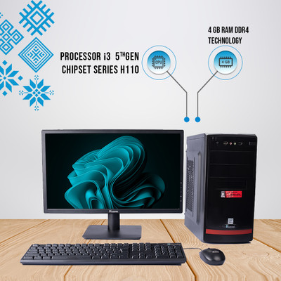 HASONS Core i3 (5th Gen) (4 GB / 1 TB / Windows 10) Assembled Desktop Computer(18.5 inch Display)