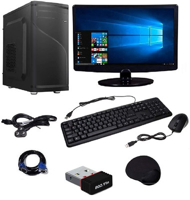 Frontech froncorei3 Core i3 (4 GB DDR3/500 GB/Windows 10 Pro/4 GB/18.5 Inch Screen/fro307)(Black)