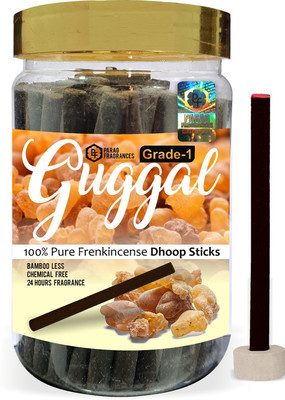 Parag Fragrances Guggal Dhoop Sticks / Frankincense Dhoop Batti Grade-1 Jar (Pack of 1 x 200) Guggul Dhoop