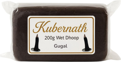 Kubernath Gugal Wet Dhoop Pack of 200 g Guggul Dhoop