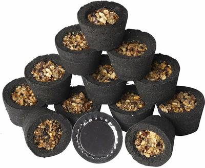 Airofine Fragrance Fresh Fragrance Loban Sambrani Dhoop Cup with Burner Plates-AIFR Guggul Dhoop(Pack of 12)