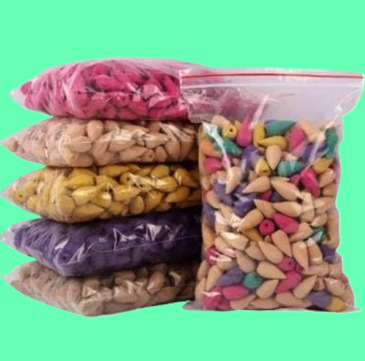 BZILO ONLY 100 Backflow Incense Cones Backflow Smoke Cone for backflow Burner K47 Blossom Dhoop